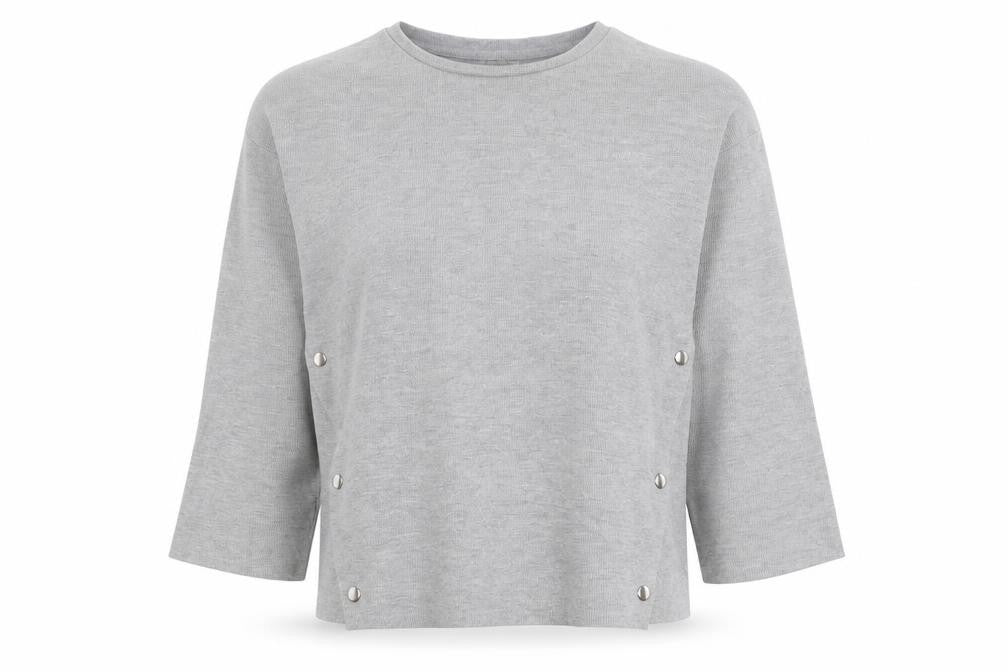 Womens UK Size 12 Zara Trafaluc Grey Pullover Jumper