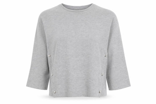 Womens UK Size 12 Zara Trafaluc Grey Pullover Jumper