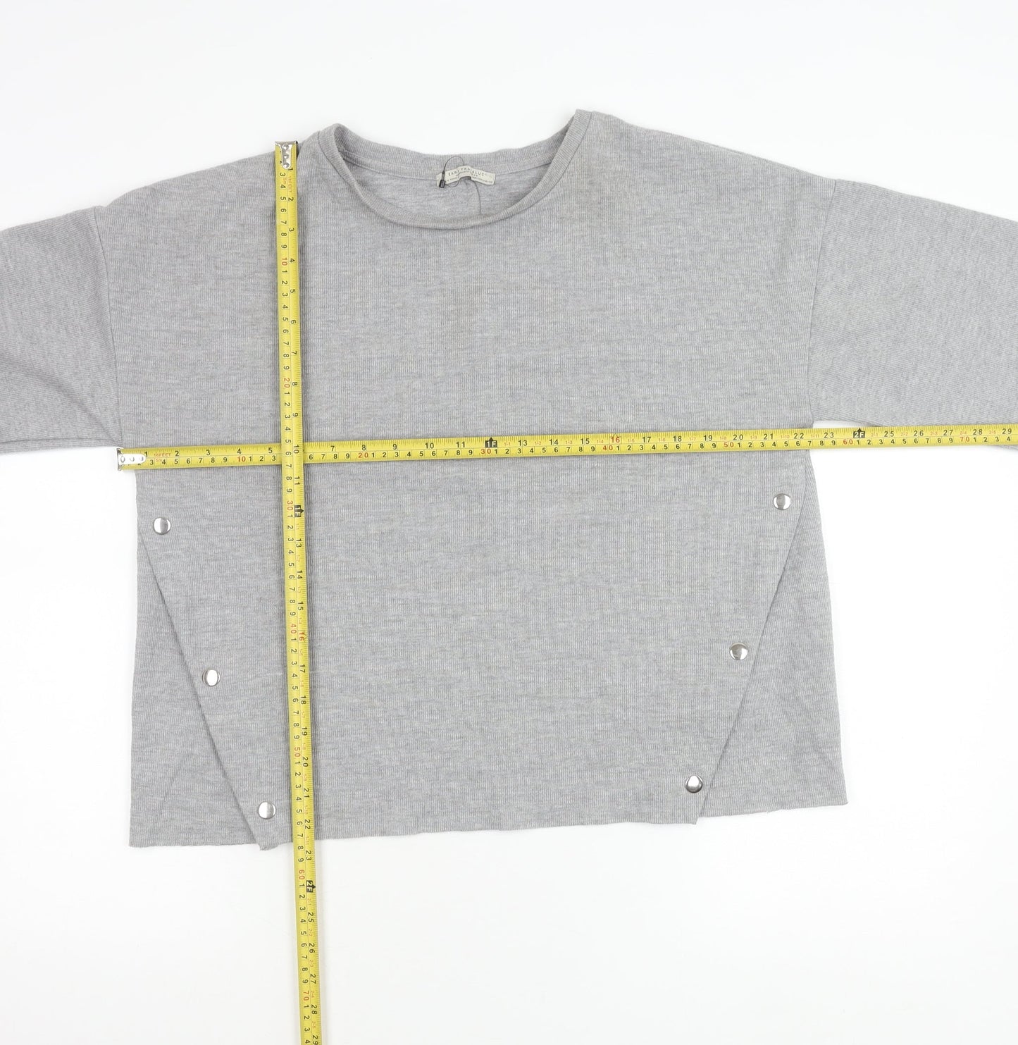 Womens UK Size 12 Zara Trafaluc Grey Pullover Jumper