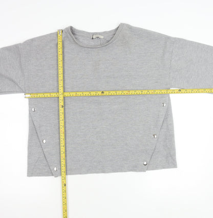 Womens UK Size 12 Zara Trafaluc Grey Pullover Jumper