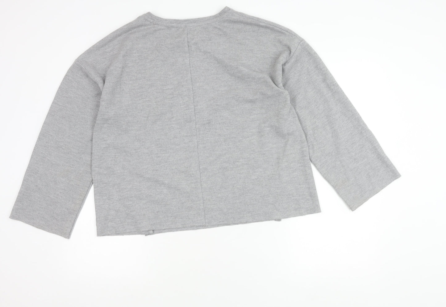 Womens UK Size 12 Zara Trafaluc Grey Pullover Jumper