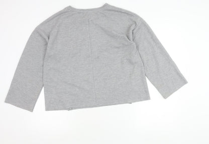 Womens UK Size 12 Zara Trafaluc Grey Pullover Jumper