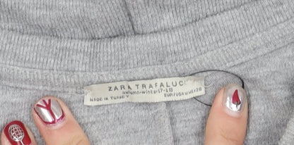 Womens UK Size 12 Zara Trafaluc Grey Pullover Jumper
