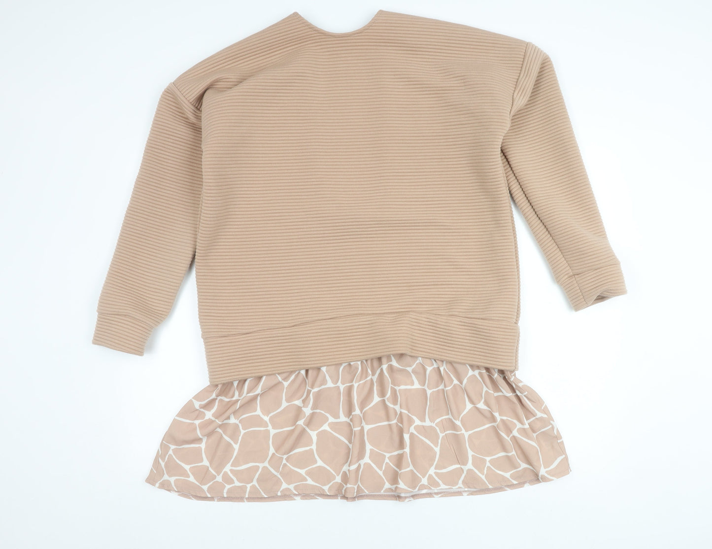 Womens UK Size 10 ASOS Beige Tunic Blouse