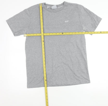 MP Men's Grey Cotton Crew Neck Short Sleeve T-Shirt Size M
