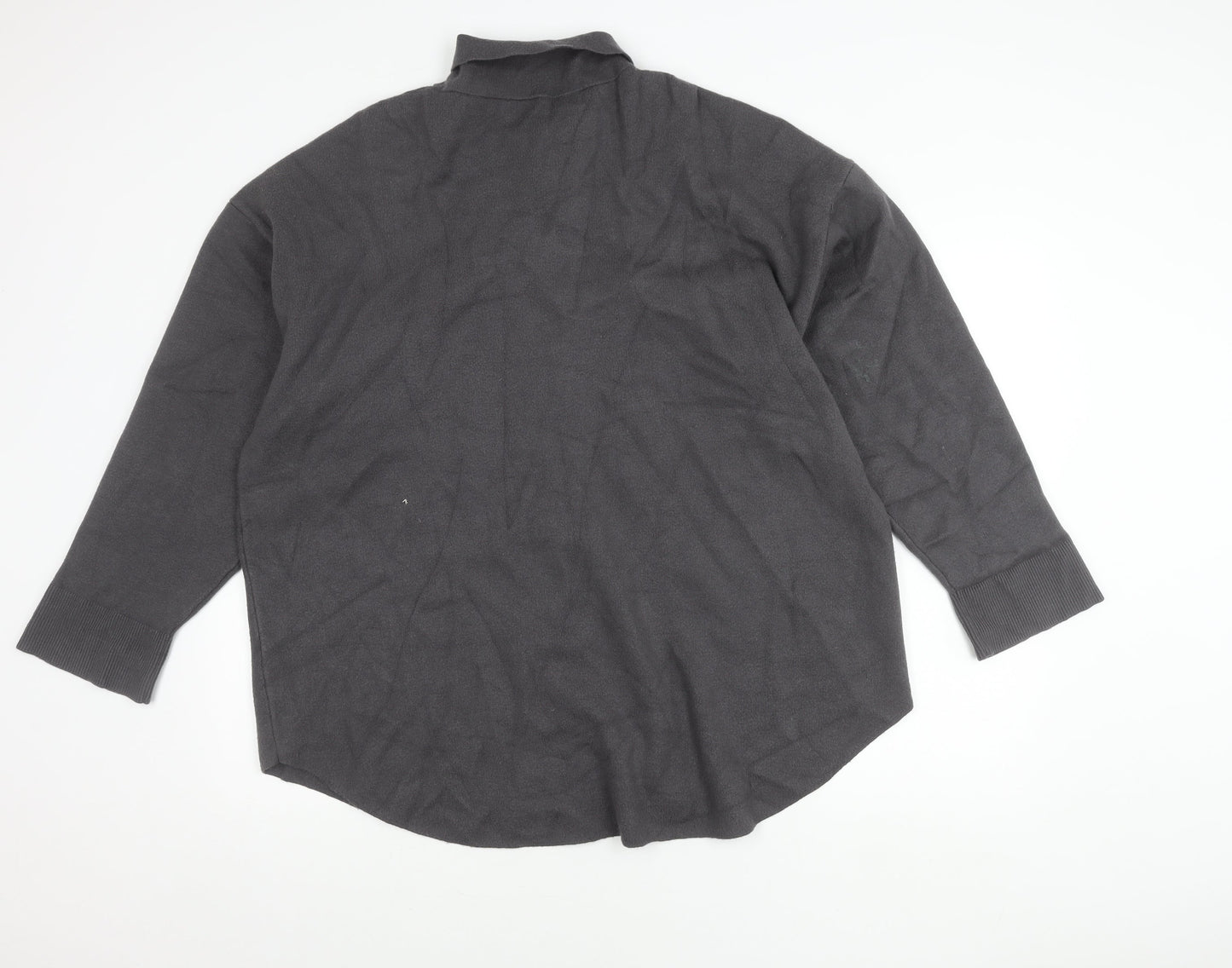 Womens UK Size L Zara Grey Basic Jacket