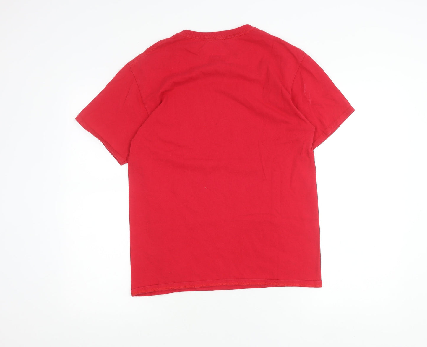 MakerOne Men’s Red Medium Linux Robot Graphic T-Shirt