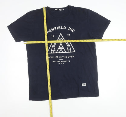 Penfield Men's Blue Graphic Outdoor T-Shirt Size L Regular Fit