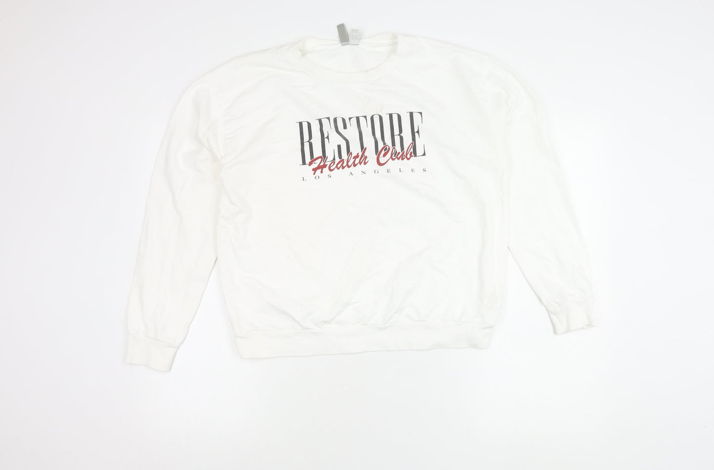 Womens UK Size 14 ASOS White Pullover Sweatshirt