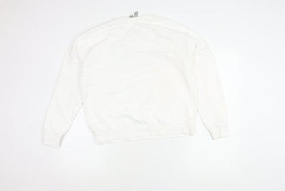 Womens UK Size 14 ASOS White Pullover Sweatshirt