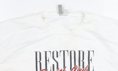 Womens UK Size 14 ASOS White Pullover Sweatshirt