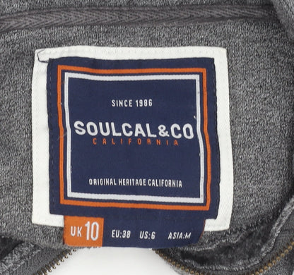 Womens UK Size 10 SoulCal & Co Grey Basic Jacket