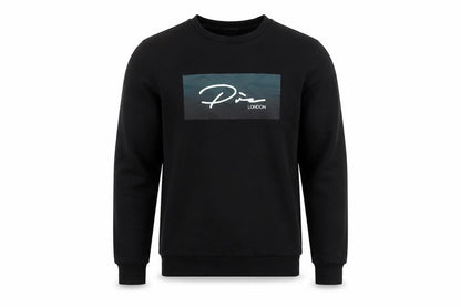 Prè London Men’s Black XS Crew Neck Logo Graphic Sweatshirt