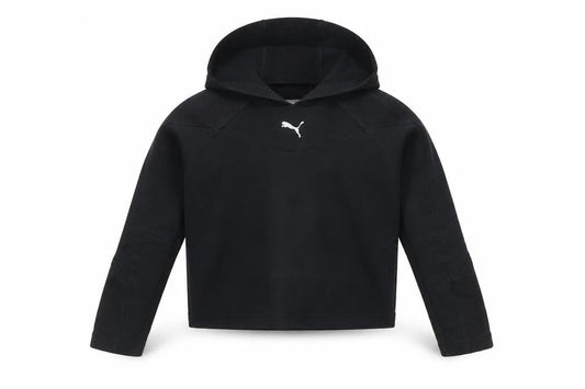 Puma Girls Black XS Pullover Hoodie Long Sleeve Sportswear