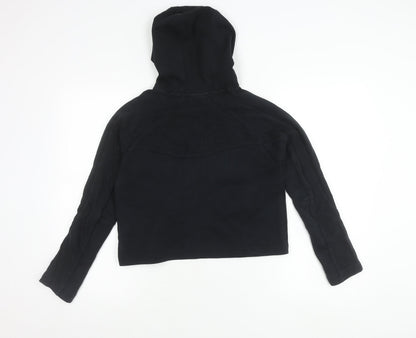 Puma Girls Black XS Pullover Hoodie Long Sleeve Sportswear
