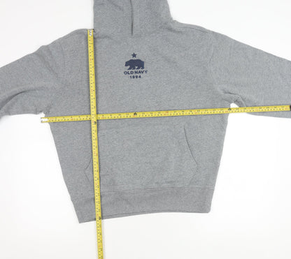 Mens UK Size S Old Navy Grey Pullover Hoodie