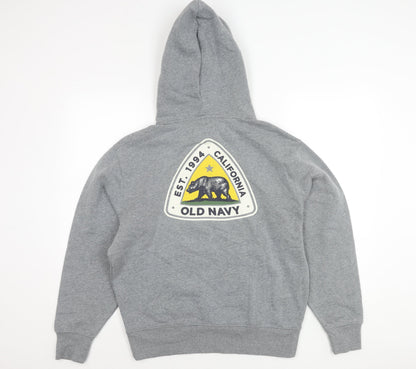 Mens UK Size S Old Navy Grey Pullover Hoodie