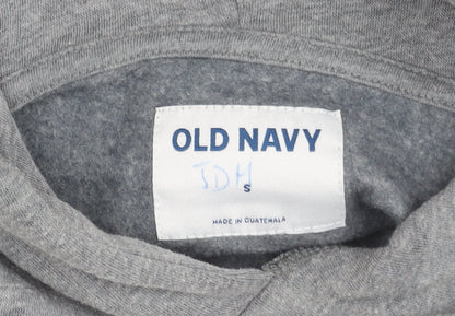Mens UK Size S Old Navy Grey Pullover Hoodie