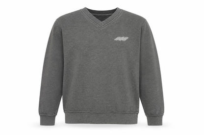 Millstone Men’s Grey V-Neck Sweatshirt Size M Workwear Fleece