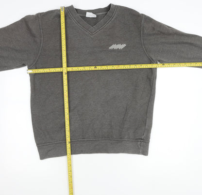 Millstone Men’s Grey V-Neck Sweatshirt Size M Workwear Fleece