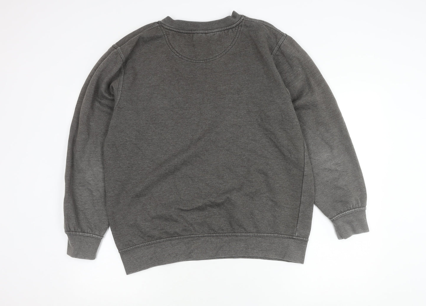 Millstone Men’s Grey V-Neck Sweatshirt Size M Workwear Fleece