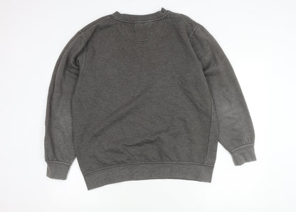 Millstone Men’s Grey V-Neck Sweatshirt Size M Workwear Fleece