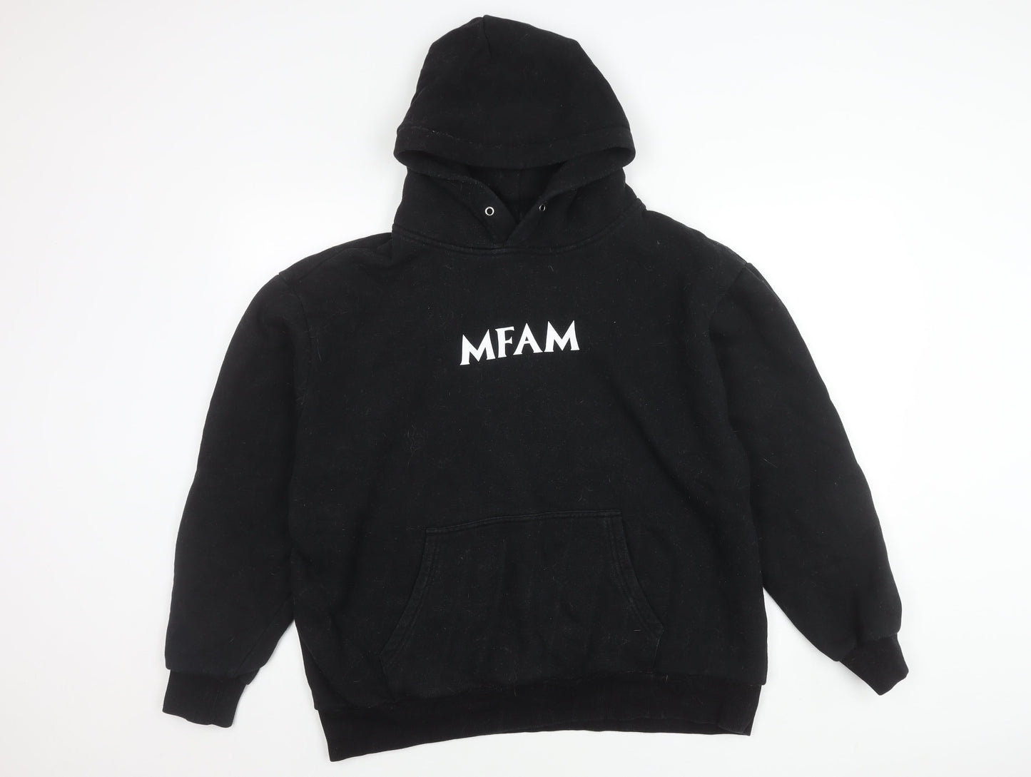 H4X Mens Black XL Pullover Hoodie MFAM Spartan Logo Graphic