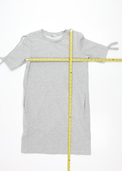 Womens UK Size 10 NEXT Grey Tunic Jumper
