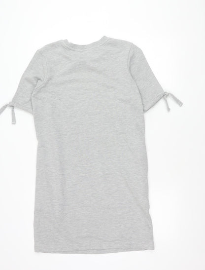 Womens UK Size 10 NEXT Grey Tunic Jumper