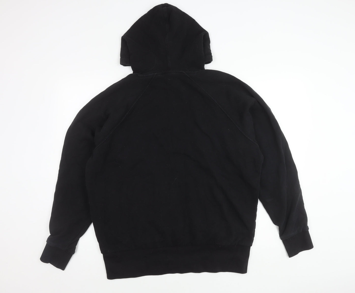 Unisex Adults UK Size M COLLUSION Black Pullover Hoodie