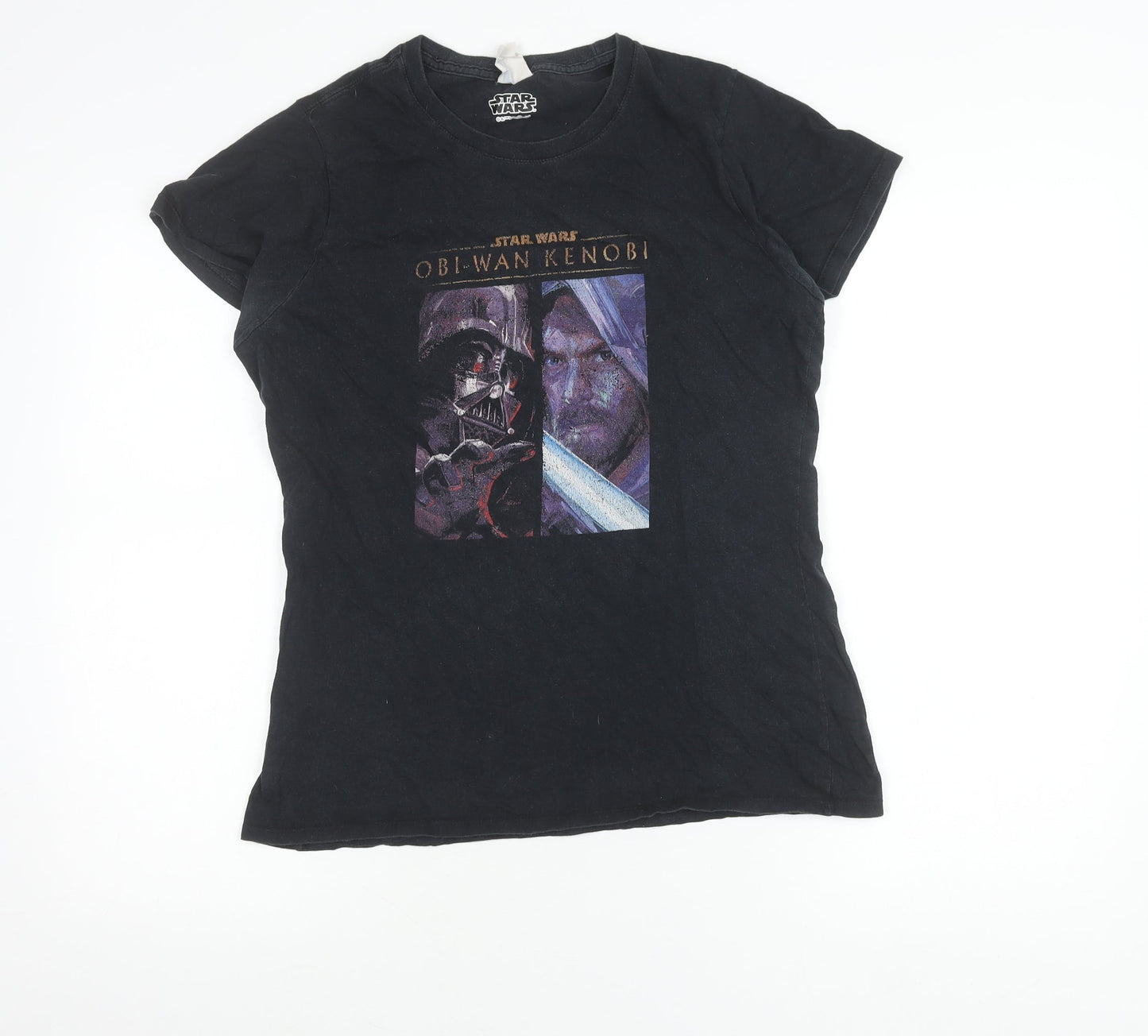Port & Company Men’s Black Star Wars Obi-Wan Kenobi T-Shirt M
