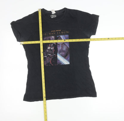 Port & Company Men’s Black Star Wars Obi-Wan Kenobi T-Shirt M