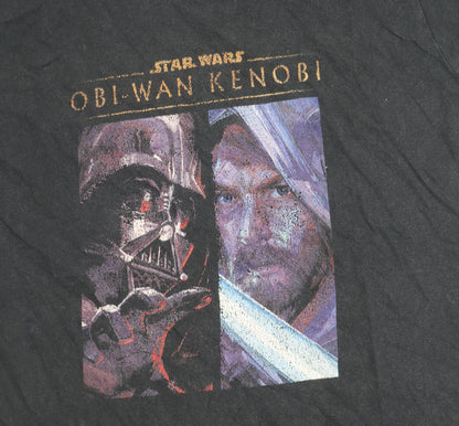 Port & Company Men’s Black Star Wars Obi-Wan Kenobi T-Shirt M