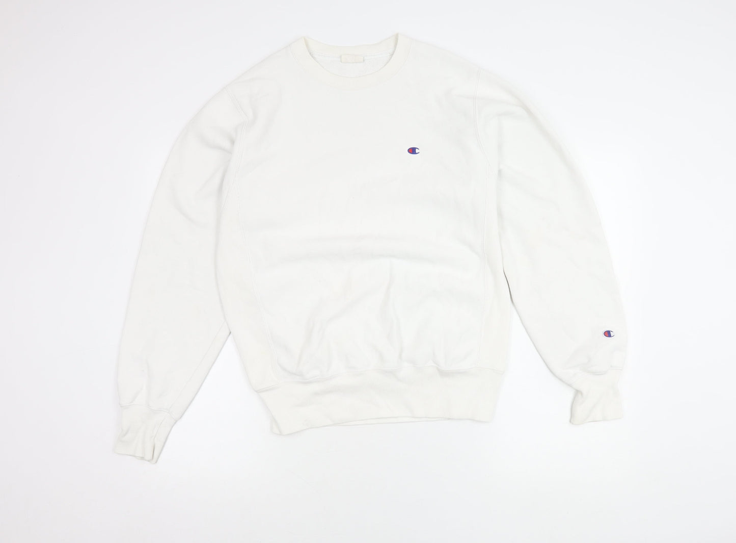 Mens UK Size S Champion White Pullover Sweatshirt