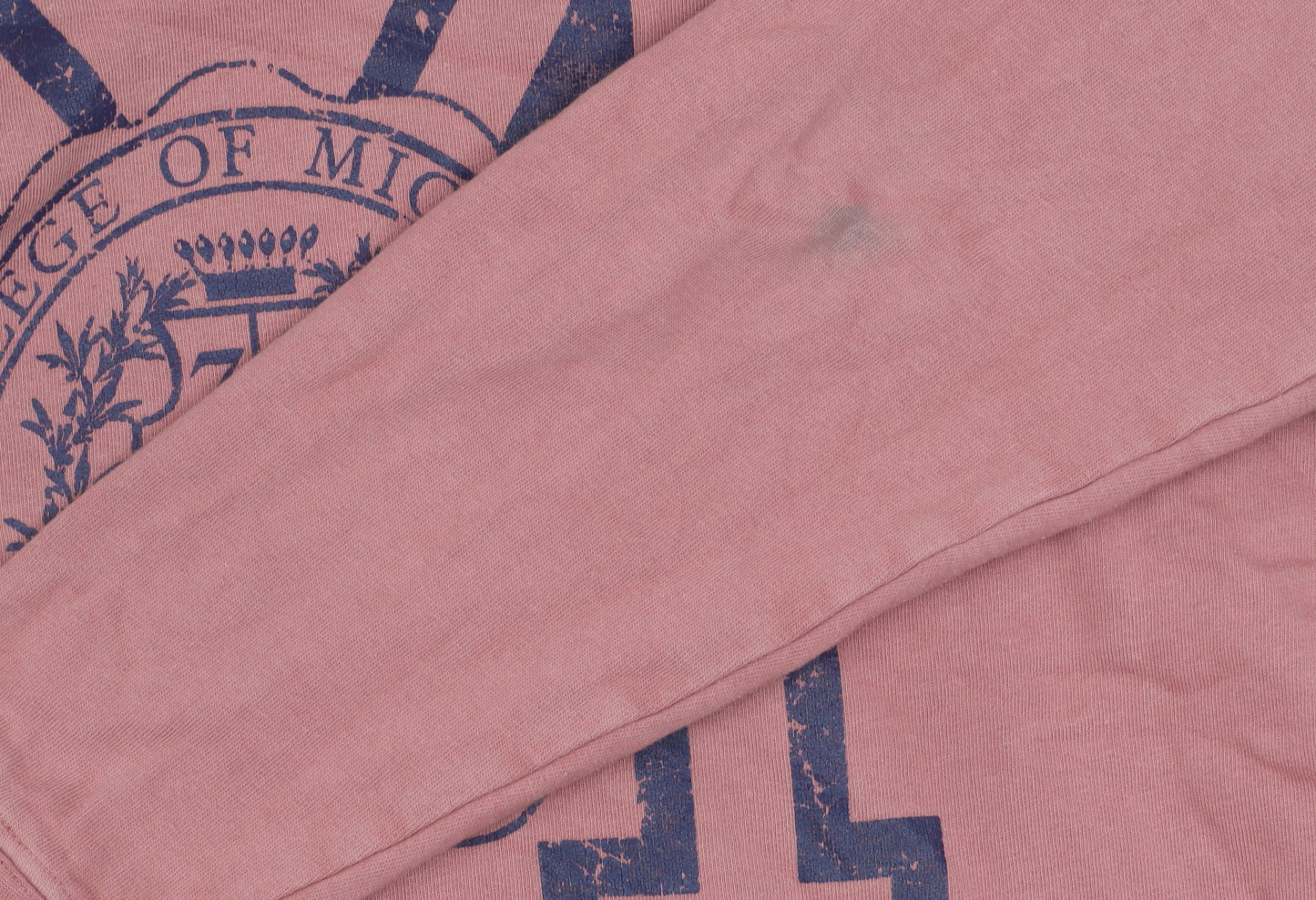 Topshop Women Pink Pullover Sweatshirt S Cotton Logo Casual