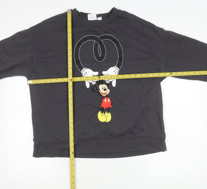 Womens UK Size L Disney Black Pullover Sweatshirt