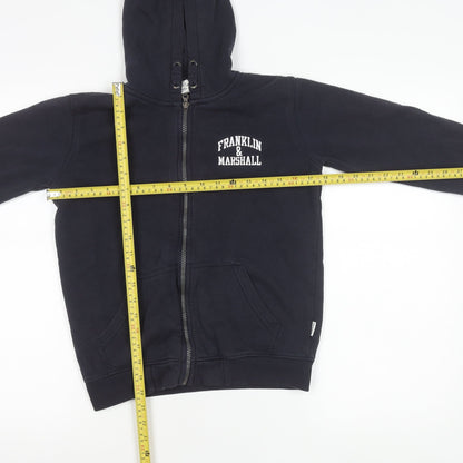 Franklin & Marshall Girls Blue 10-11 Yrs Zip Hoodie Jacket Cotton Blend