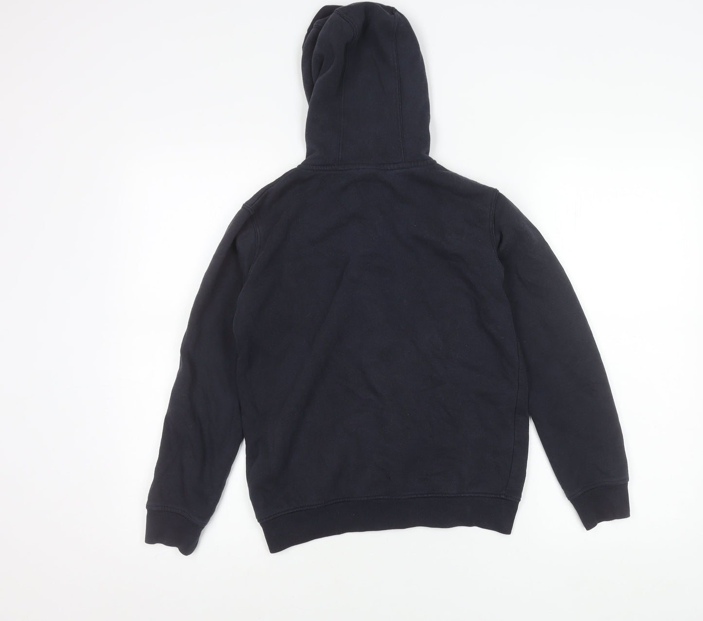 Franklin & Marshall Girls Blue 10-11 Yrs Zip Hoodie Jacket Cotton Blend