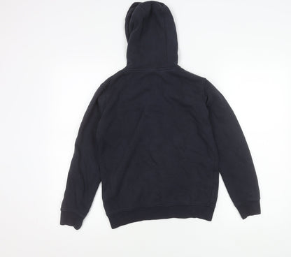 Franklin & Marshall Girls Blue 10-11 Yrs Zip Hoodie Jacket Cotton Blend