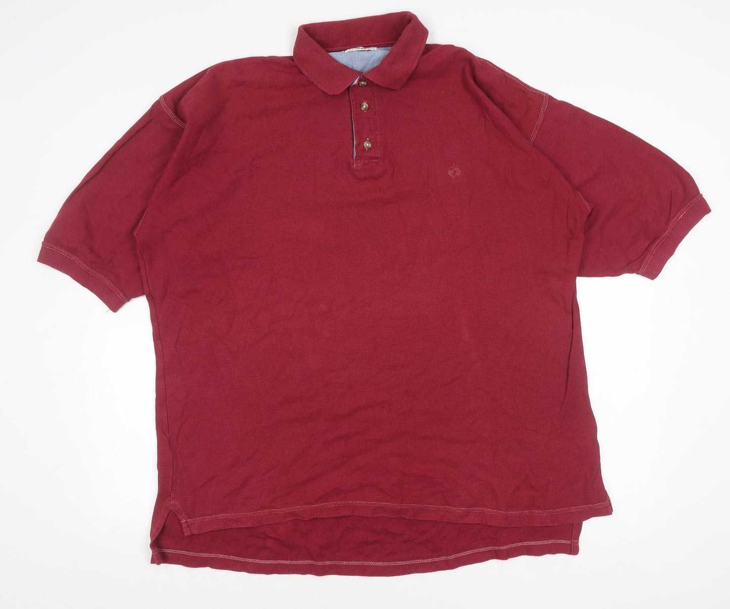 Hang Ten Men’s Red Cotton Short Sleeve Polo Shirt Size L