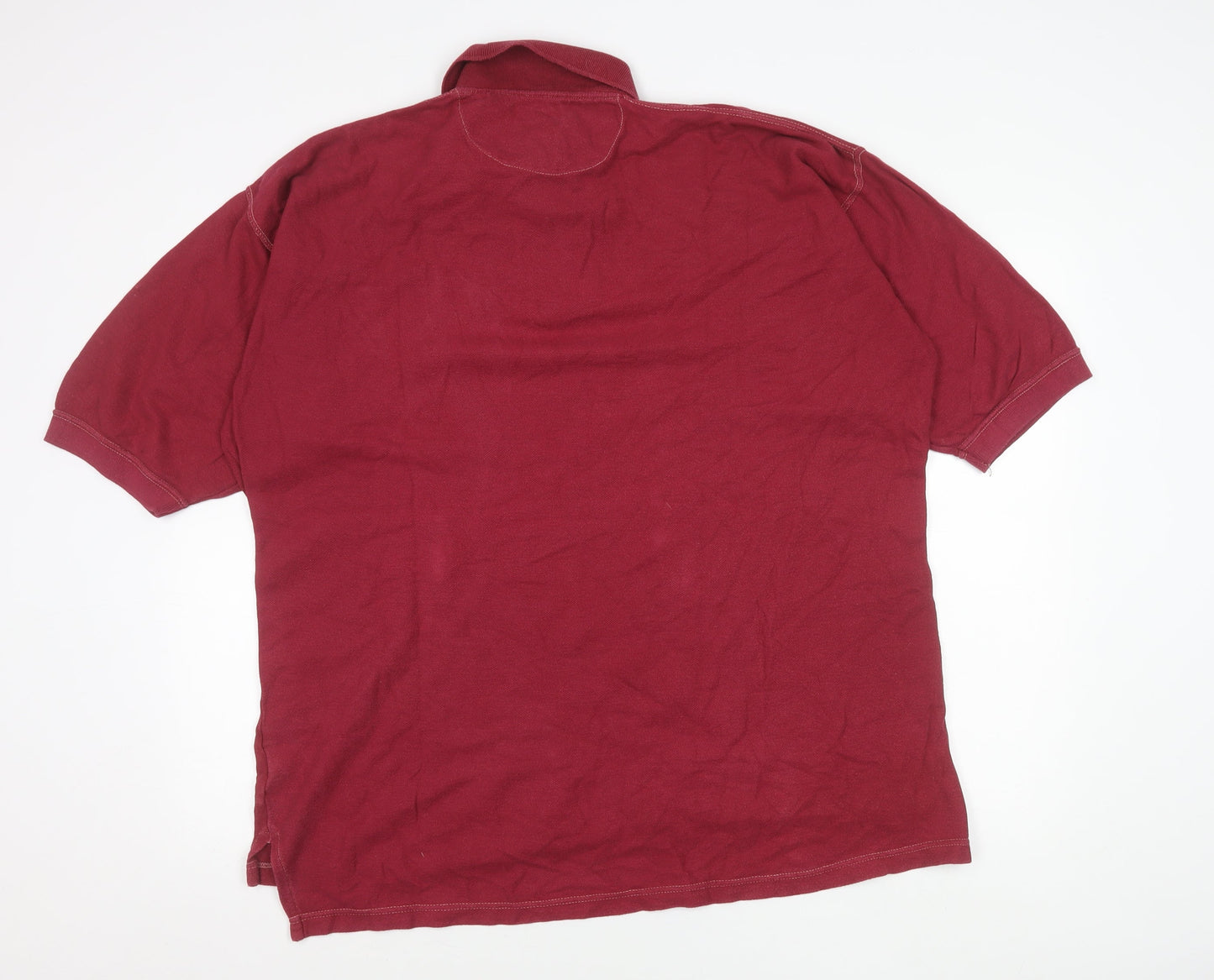 Hang Ten Men’s Red Cotton Short Sleeve Polo Shirt Size L