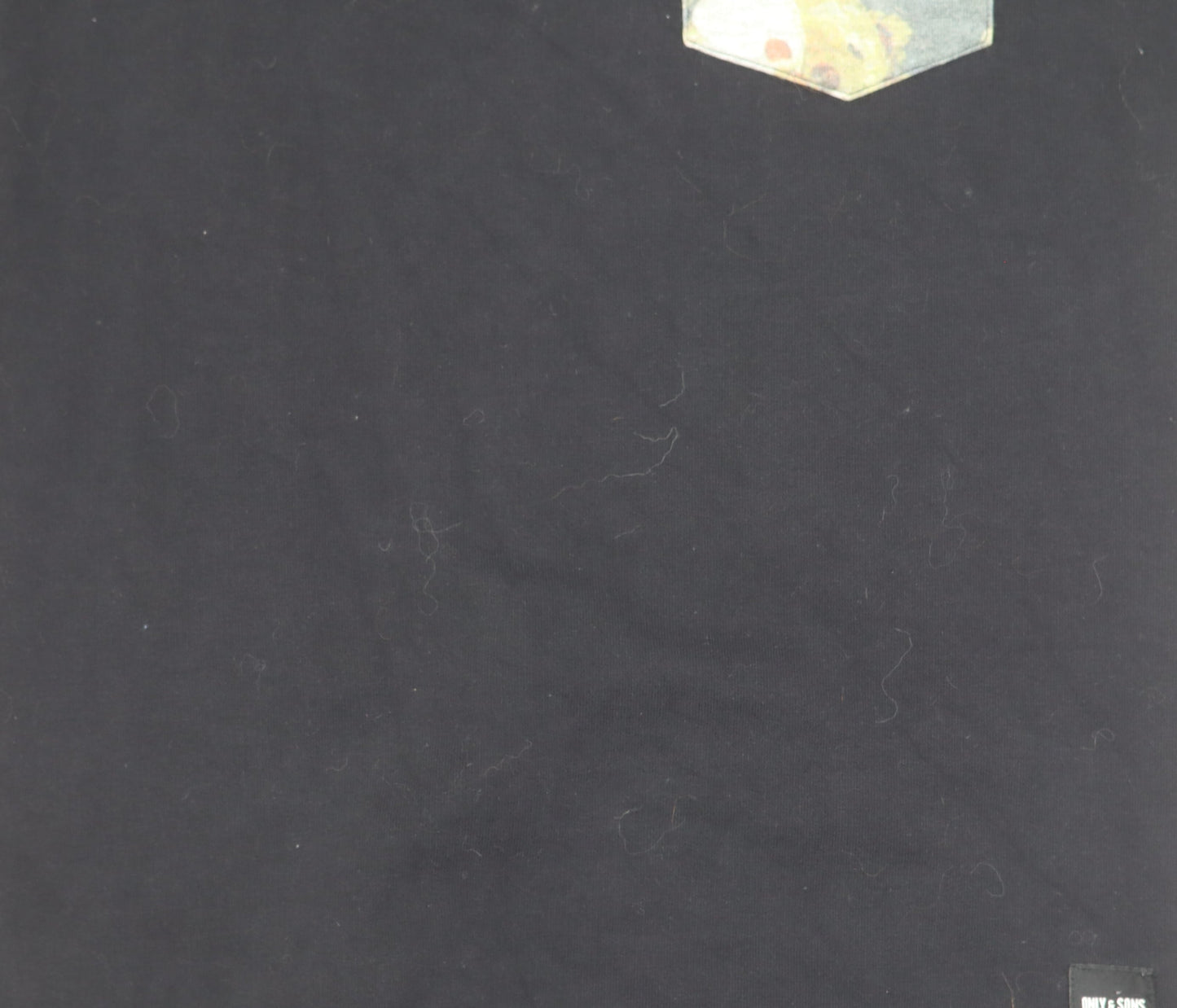 Mens UK Size S ONLY & SONS Black Pullover Sweatshirt