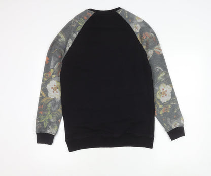 Mens UK Size S ONLY & SONS Black Pullover Sweatshirt