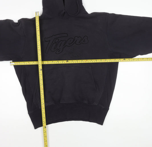 H&M Womens Black Pullover Hoodie Sweatshirt Size S Tigers Logo