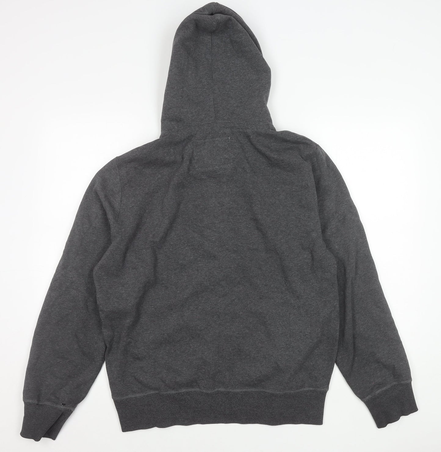 Authentic Apparel Men’s Grey L Hoodie Jacket Full Zip Sports Casual