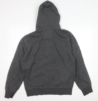 Authentic Apparel Men’s Grey L Hoodie Jacket Full Zip Sports Casual