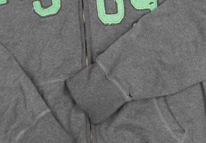 Authentic Apparel Men’s Grey L Hoodie Jacket Full Zip Sports Casual