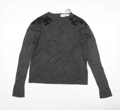 Womens UK Size 14 Zara Grey Pullover Jumper