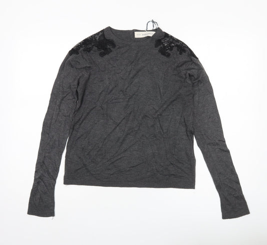 Womens UK Size 14 Zara Grey Pullover Jumper