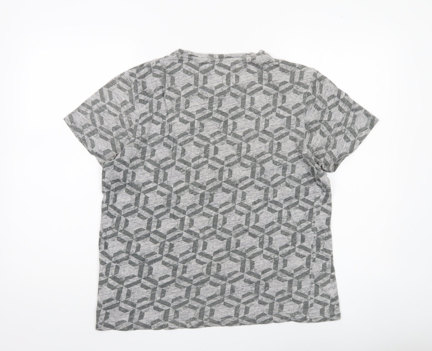 Womens UK Size S Ted Baker Grey Basic T-Shirt